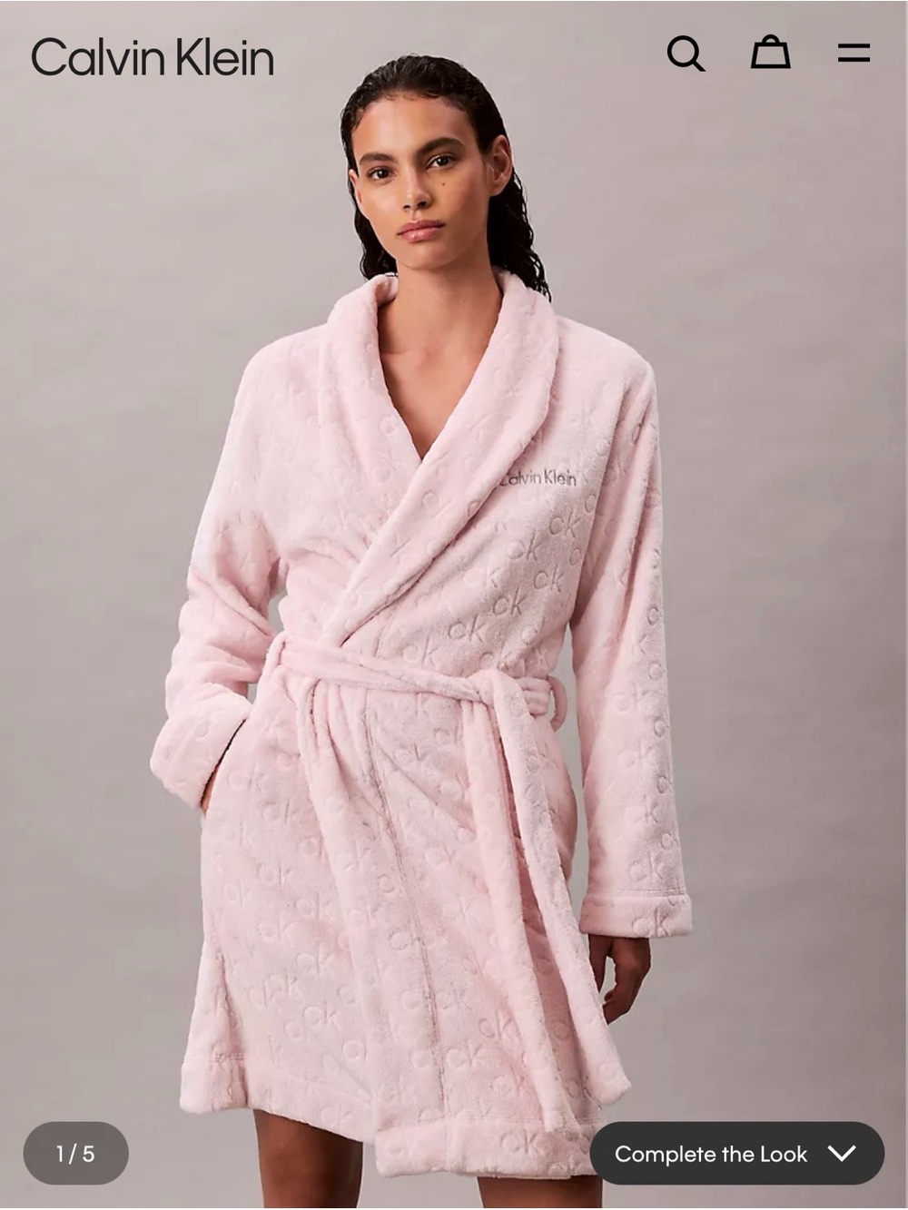 Calvin Klein Allover Logo Robe